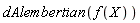 dAlembertian(f(X))