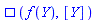 Physics:-dAlembertian(f(Y), [Y])