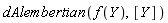 dAlembertian(f(Y), [Y])