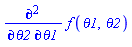 Physics:-diff(Physics:-diff(f(theta1, theta2), theta1), theta2)