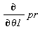 diff(pr, theta1)