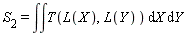 S[2] = int(int(T(L(X), L(Y)), X), Y)
