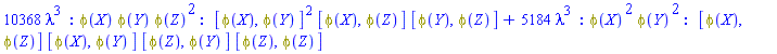 10368*lambda^3*_GF(_NP(phi(X), phi(Y), phi(Z), phi(Z)), [[phi(X), phi(Y)], [phi(X), phi(Y)], [phi(X), phi(Z)], [phi(Y), phi(Z)]])+5184*lambda^3*_GF(_NP(phi(X), phi(X), phi(Y), phi(Y)), [[phi(X), phi(Z)], [phi(X), phi(Y)], [phi(Z), phi(Y)], [phi(Z), phi(Z)]])