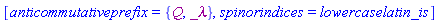 [anticommutativeprefix = {Q, _lambda}, spinorindices = lowercaselatin_is]