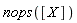 nops([X])