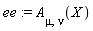 ee := A[mu, nu](X)