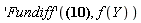 ('Fundiff')(f(X), f(Y))