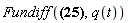 Fundiff(Int((1/2)*(diff(q(tau), tau))^2-(1/2)*k*q(tau)^2, tau = -infinity .. infinity), q(t))