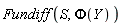 Fundiff(S, Phi(Y))