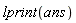 lprint(ans)