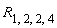 R[1, 2, 2, 4]
