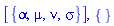 [{alpha, mu, nu, sigma}], {}