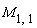 M[1, 1]