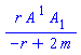 r*A[`~1`]*A[1]/(-r+2*m)