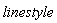 linestyle