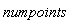 numpoints