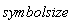 symbolsize