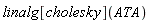 linalg[cholesky](ATA)