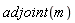 adjoint(m)