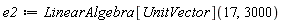 e2 := LinearAlgebra[UnitVector](17, 3000)