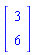 Vector[column]([[3], [6]])