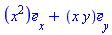 Vector[column]([[x^2], [x*y]], ["x", "y"], "field")