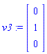 v3 := Vector[column]([[0], [1], [0]])