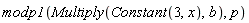 modp1(Multiply(Constant(3, x), b), p)