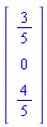 Vector[column]([[3/5], [0], [4/5]])