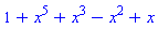 1+x^5+x^3-x^2+x