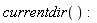 currentdir()