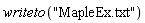 writeto("MapleEx.txt")