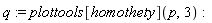 q := plottools[homothety](p, 3)