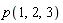 p(1, 2, 3)