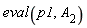 eval(p1, A[2])