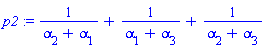 1/(alpha[2]+alpha[1])+1/(alpha[1]+alpha[3])+1/(alpha[2]+alpha[3])