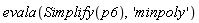 evala(Simplify(p6), 'minpoly')