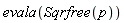 evala(Sqrfree(p))