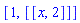 [1, [[x, 2]]]