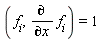 (f[i], diff(f[i], x)) = 1