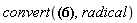 convert(RootOf(_Z^2-x^3+6*x^2+6*x+7, index = 1), radical)