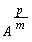 A^(p/m)