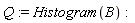 Q := Histogram(B)