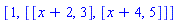 [1, [[x+2, 3], [x+4, 5]]]