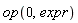 op(0, expr)