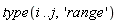 type(i .. j, 'range')