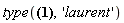 type(series(x-(1/6)*x^3+O(x^5),x,5), 'laurent')