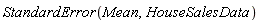 StandardError(Mean, HouseSalesData)