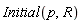 Initial(p, R)