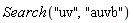 Search("uv", "auvb")